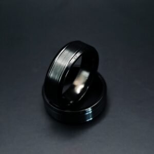 Titanium Ring - Charcoal 2 Tone
